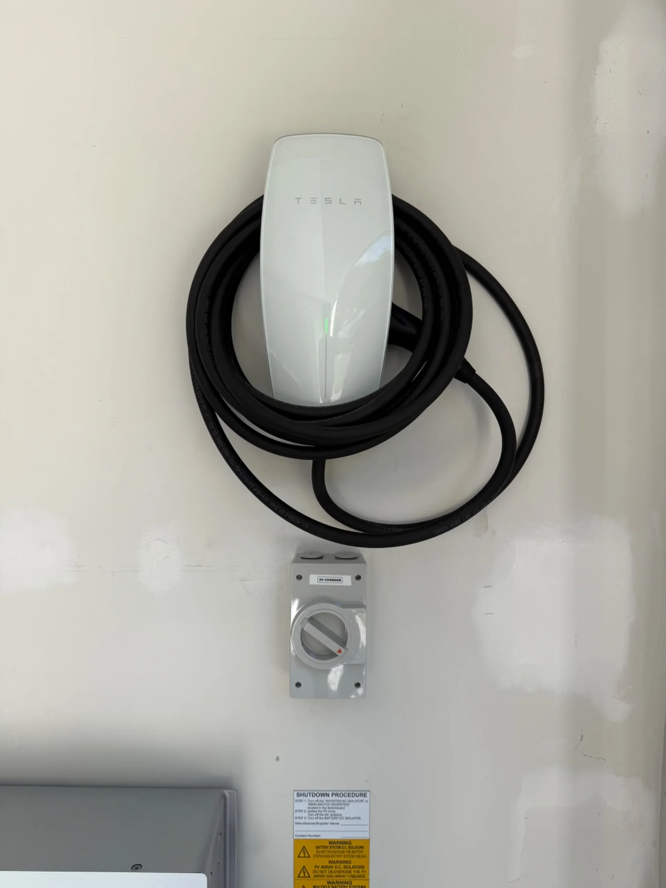 EV charger installation